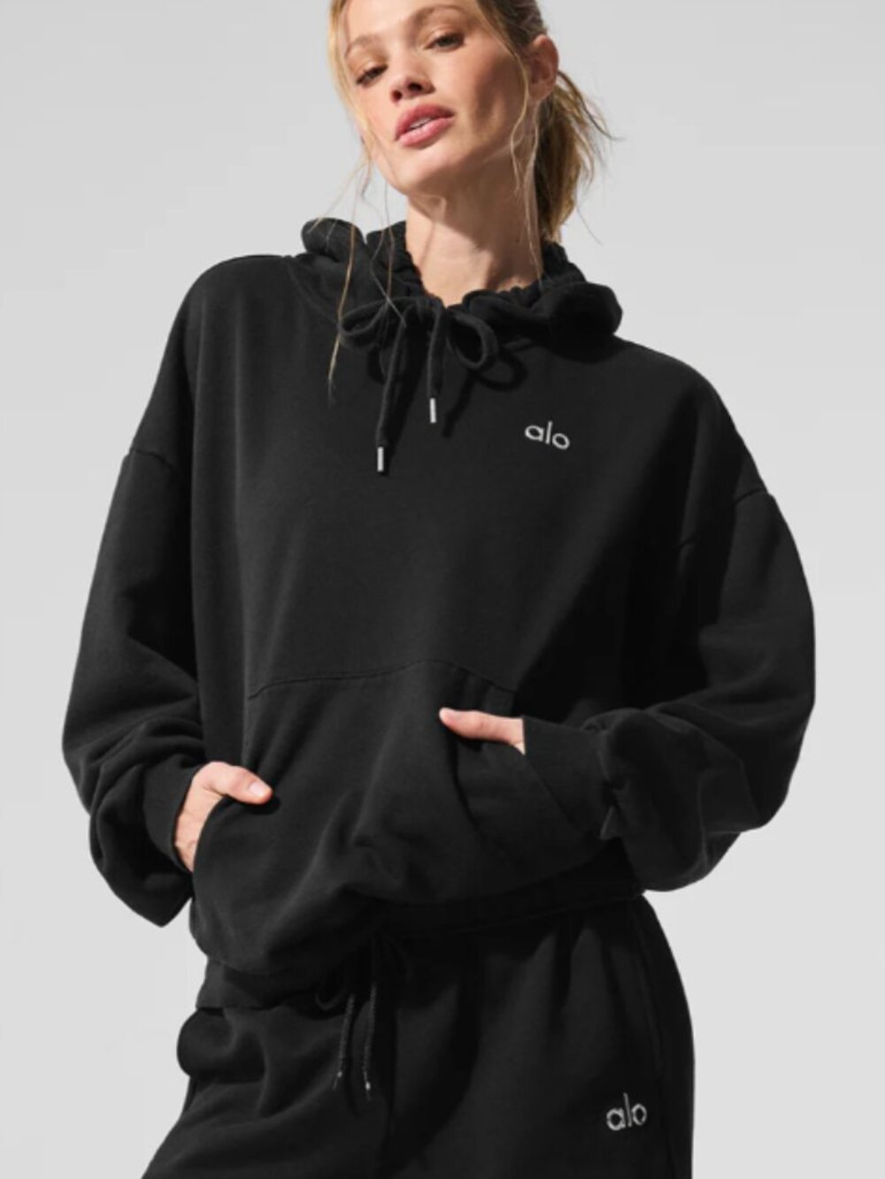Alo Accolade Hoodie - Black - Large